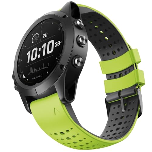 Bracelet silicone 22mm robuste et confortable pour Garmin Fenix 8 Sapphire