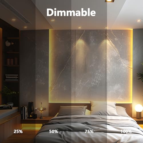 WinDerMo MR16 Halogen Leuchtmittel, 12V 20W GU5.3 Dimmbar, 8 Stück, 2700K Warmweiß, 280LM Halogen Reflektor