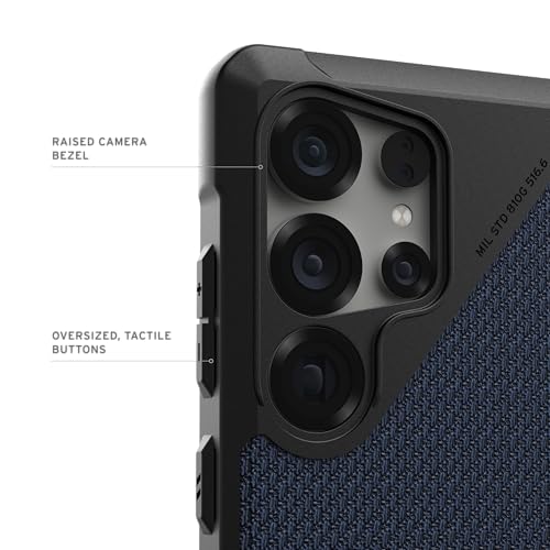 Image of Urban Armor Gear Thermoplastic Polyurethane UAG Metropolis LT Rugged Heavy Duty Shockproof Protective Case /Cover Designed for Galaxy S25 Ultra 5G(2025)Magnetic Charging Compatible-Kevlar Mallard,Black
