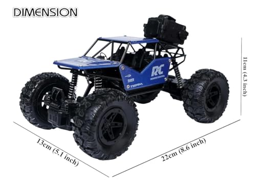 Image of GRAPHENE Remote Control Car 1:18 Rock Crawler Water Mist Spray High Speed RC Car Toys for Boys USB Rechargable 2WD Off Road Vehicle Toy Cars for Kids Best Birthday Gift - Multicolor