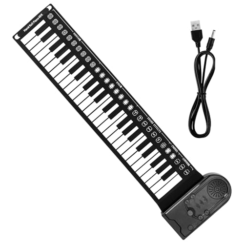 AKOOSY 鍵折りたたみ電子ピアノ 多機能リズム 段音量 録音再生対応 初心