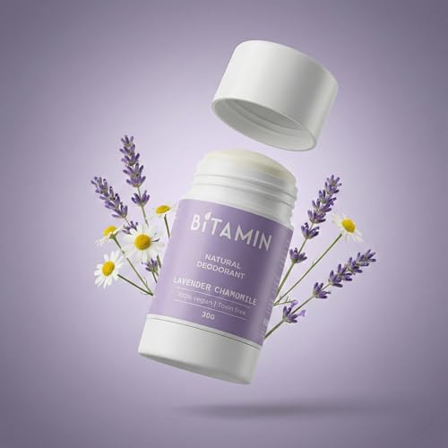 Image of Bitamin Natural Deodorant Underarm Roll On with 5% Vitamin C | Natural Deodorant for Men & Women | Made in India | No Aluminium, No Alcohol, No Parabens & No Triclosan | 8 Hour Odour Control | Lavender - 30g (Pack of 1)