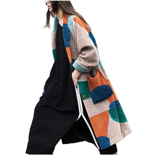 Trench Coats for Women Long Coat Fall/Winter Fashion 2025 Peacoat Womens Lapel Jackets Shackets Plus Size