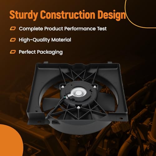 Image of maXpeedingrods Radiator Cooling Fan & Motor Assembly for Jeep Cherokee 1987-1994, Comanche 1987-1992, Wagoneer 1987-1990 52005748 52079444AB