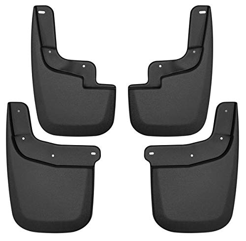 Husky Liners - Front & Rear Mud Guards | 2015-2022 Chevrolet Colorado, GMC Canyon w/o Flares or Cladding (Excludes ZR2), Front & Rear Set - Black, 4 Pc | 58236 by Husky Liners - Image 4