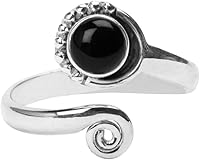 Vista 2 de Anillo de dedo del pie de piedra preciosa de plata de ley 925, joyería para el cuerpo, anillo de dedo del pie de la mano de la mano de la piedra