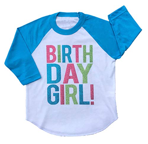 Image of SoRock Birthday Girl Shirt Toddler Kids Glitter
