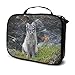 Produktbild Hier sucht ein junger Polarfuchs (Vulpes Lagopus) nach Nahrung. Tragbare Reise Kulturbeutel Make-up Veranstalter Kosmetiktasche Beutel für Frauen Mädchen