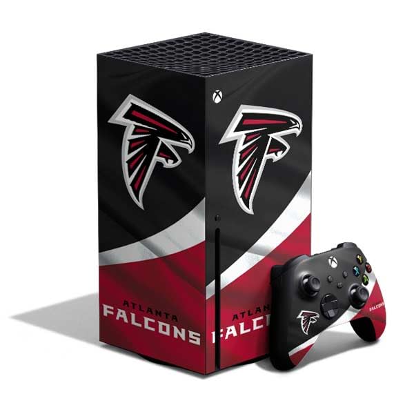 Skinit Decal Gaming Skin Compatible with Xbox Series X Bundle - Officially Licensed NFL Atlanta Falcons Design