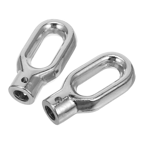 NIYANGLE 2 Stück Teiliges aus Silbernen Ausziehbaren Markisenringen mit Robusten Aufhängungshaken Einfache Montage Vielseitig Einsetzbar für Outdoor sonnenschutz Langlebiges Zubehör für