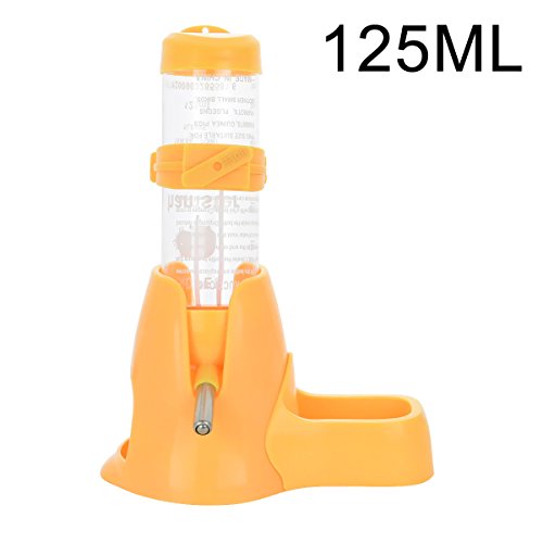 125ml Pet Water Bottle, Pet Drinking Bottle with Food Container Base Hut