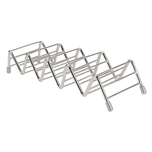 MOLUCKFU 1pc Pancake Stand Home Taco Holders Burrito Tortillas Pancake Rack Pancake Display Tacos De Para Mujer Taco Shelf Comal for Tortillas Tortilla Rack Tray Plates Stainless Steel