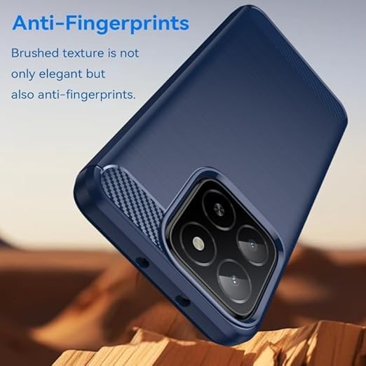 Image of Hybrid Carbon Fiber Back Case for Honor X5B / X5B Plus (Blue)