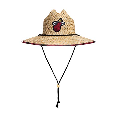 Image of NFL Team Logo Americana Floral Lifeguard Beach Straw Sun Hat