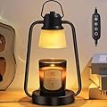 MAOYUE Candle Warmer Lamp with Timer Dimmer - Electric Wax Melt Warmer Lamp for Jar Candles, Vintage Candle Lamp Warmer with 2 Bulbs, Christmas Gifts for Women Mom, House Warming Gifts New Home Decor