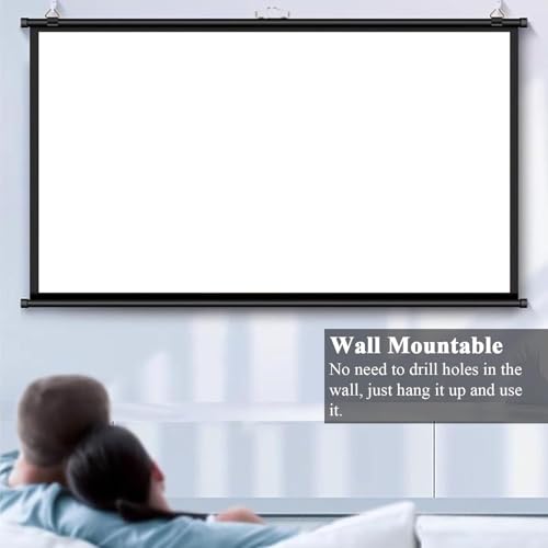 Pantalla de proyección portátil 60 pulgadas 16:9 con soporte miniatura 5