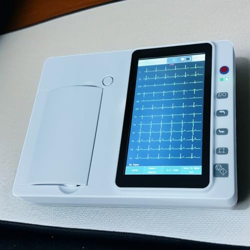 Image of Touch Screen ECG Machine 3 Channel | Advanced Electrocardiogram (EKG) Monitor for All Ages | Suitable for Hospital, Clinics, Nursing Home | (1 Year Warranty)