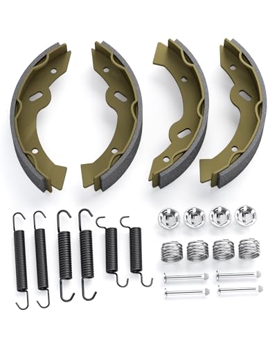 Golf Cart EZGO Brake Shoes and Spring Kit Assembly for EZGO TXT Medalist, Golf Cart Brakes Shoes Pads for 1996-Up Workhorse 94-06 Yamaha G2-G22, EZGO Replacement Parts OE# 27943G01 70795G01 27944-G01