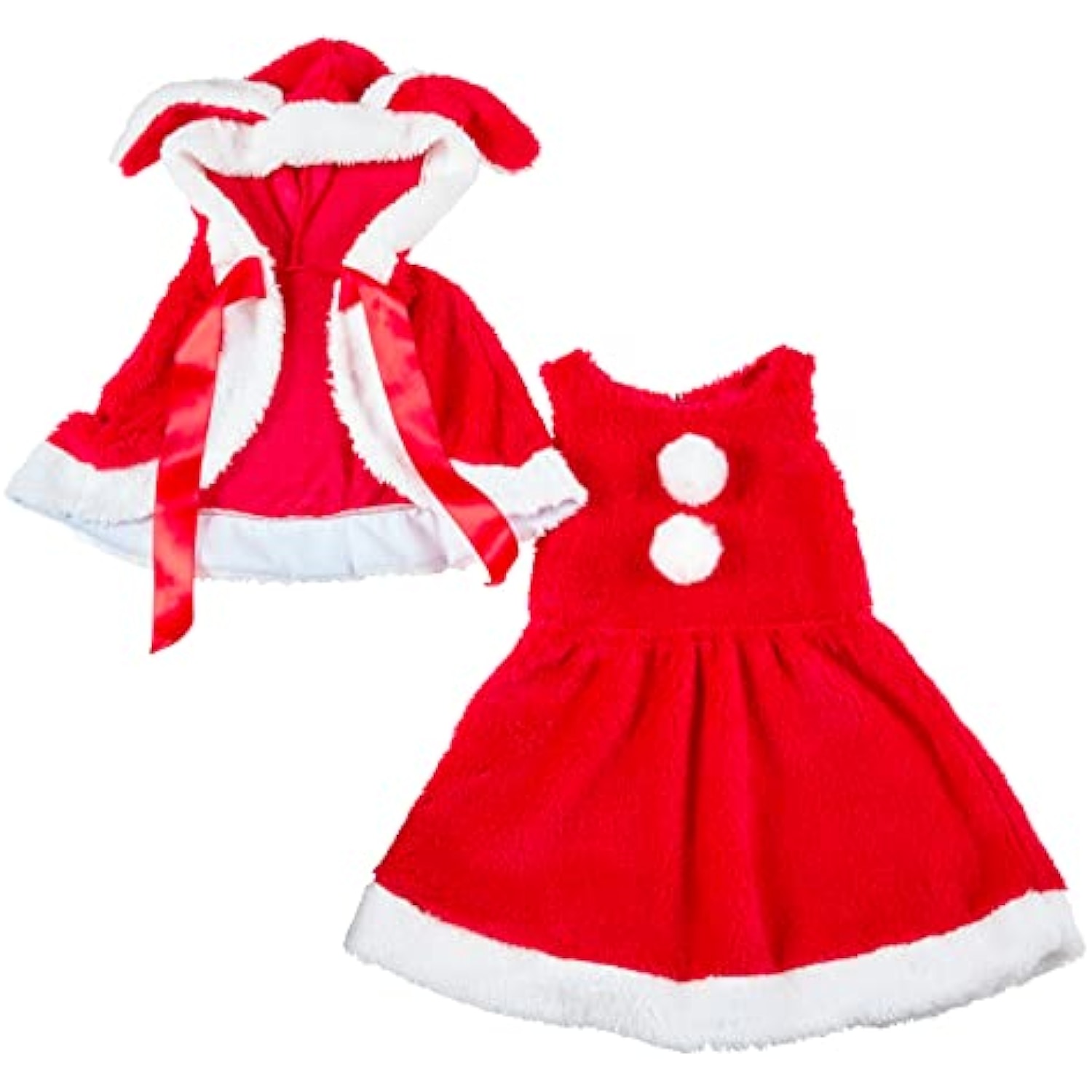 クリアストーン(Clearstone) コスプレ クリスマス たれみみうさぎサンタ キッズ 女の子 120cm レッド 詳細画像3