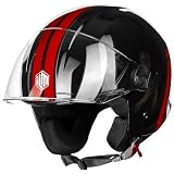 Multifunzionalità: il casco jet per uomo e donna, adatto a vari tipi di veicoli come scooter, ciclomotori, moto, vintages, tricicli, ecc.