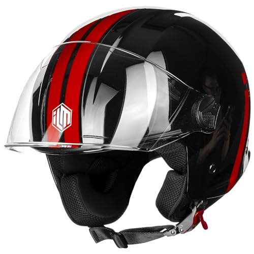 ILM Motorradhelm Retro Herren Damen Jethelm ECE2206 Modell WT506