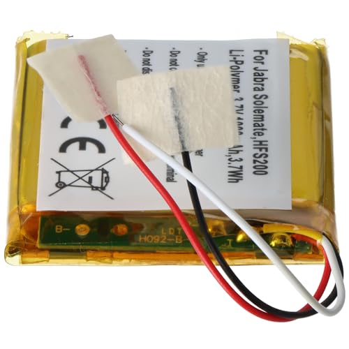 Batería compatible con Jabra Solemate HFS200, polímero de litio, 3,7 V, 1000 mAh, 3,7 Wh