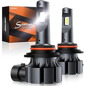 SEALIGHT 9006/HB4 LED Fog Light Bulbs, 6000K Xenon White 9006 Fog Lights LED or DRL Bulbs, 400% Brightness, 1:1 Halogen Size, 90% Energy-saving, Pack of 2