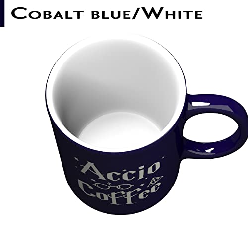Nm Nextmug Engraved 11Oz Ceramic Gift Cobalt Blue Coffee Mug - Accio Coffee - Inspirational And Sarcasm Mothers Fathers Day Cup For Bonus Grand Mom Dad #TOP3