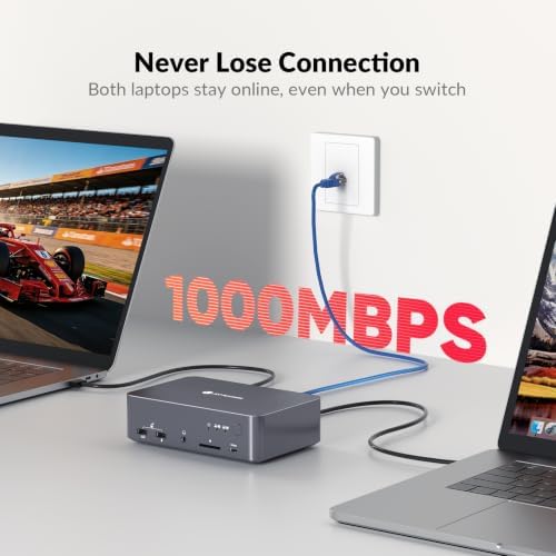 AV Access iDock X20 듀얼 USB C KVM 도킹 스테이션 2 노트북 스위치 — 사진 4
