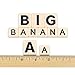 Big Letter BANANAGRAMS: Family Word Game With Easy To See And Handle Letter Tiles