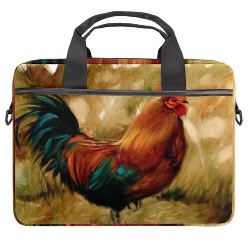 Sac à bandoulière vintage multicolore pour ordinateur portable 13 à 14.5 pouces
