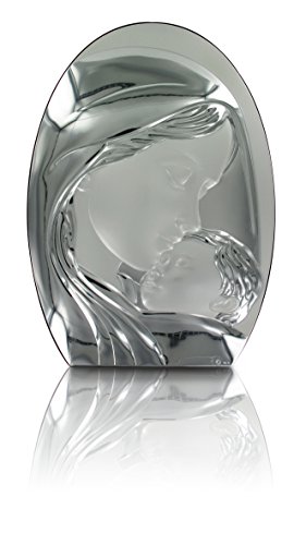 Nazione: Grecia Ferrari & Arrighetti Quadro Madonna col Bambino ad Arco con lastra in Argento 925-29 x 21 cm