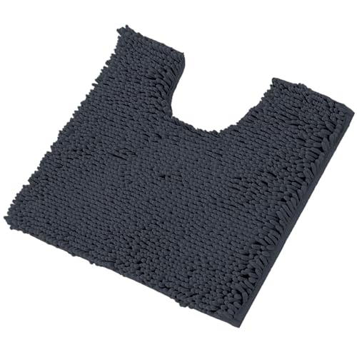 LuxUrux Bath Mat-Extra-Soft Plush Bath Shower Bathroom Rug,1'' Chenille Microfiber Material, Super Absorbent Bath Rug. Machine Wash & Dry (20 x 20 inch, Charcoal) by LuxUrux - Used condition - Image 7