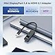 Cable Matters 8K 60Hz Mini displayport auf HDMI Adapter (DP 1.4) mit 4K 120Hz oder 8K 60Hz, Mini DisplayPort HDMI 8K 60 HzAdapter in Schwarz
