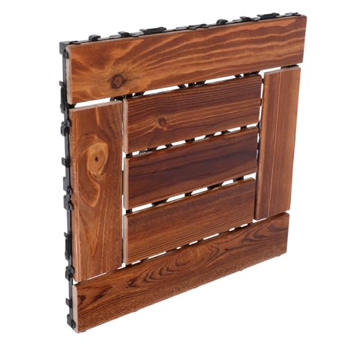 DIYEAH Piastrelle in Ad Incastro Per Esterni Pavimenti Per Giardino e Balcone Piastrelle Impermeabili Per Patio e Materiale Resistente Per Uso Ed