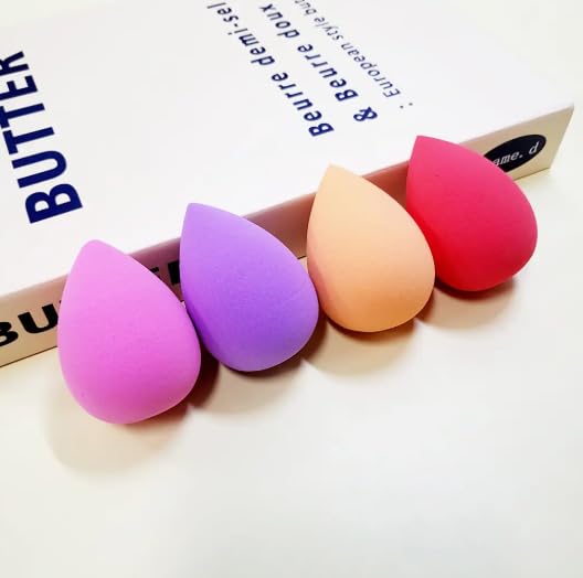 BelleVita 4-piece Makeup Sponge set- Latex-free Beauty Blenders for Flawless Foundation, Concealer, and Blending-Teardrop Shape, Reusable & Soft for all Skin Types - Image 6