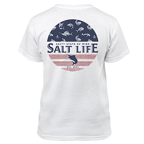 Salt Life Girls' Salty Honor Bones Short Sleeve Classic Fit Shirt