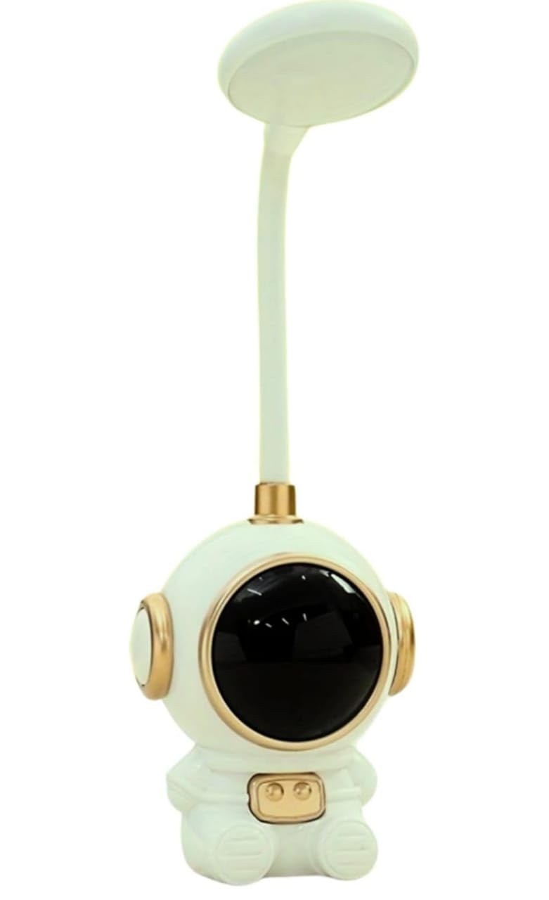 JN Supplier Astronaut Desk Lamp, Mint Green with Gold Accents, Space Theme Night Light-image-22