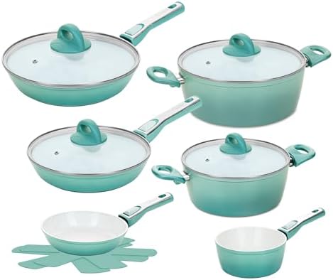 7-teiliges Pfannenset Mit Abnehmbarem Griff - Induktionsgeeignet 20+24+28cm