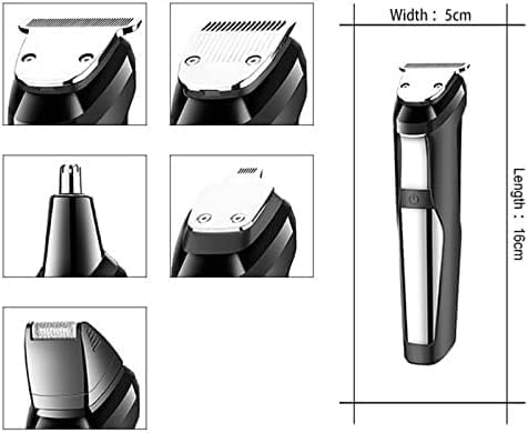 Pro Hair Clipper, All in One Grooming Kit Waterproof Hair Trimmer for Men Professional Body Beard Eyebrow Nose Ear Trimmer Clipper