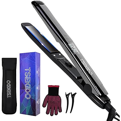 TSEKIDO Plancha Pelo Profesional y Rizador 2 en 1 Cover