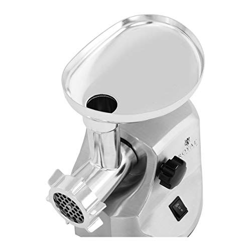 Royal Catering RCMM-2000W Fleischwolf Rücklauf 72 kg/h 2.000 W Aluminiumgehäuse Stahlscheiben – Bild 3