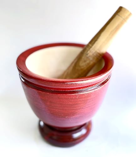 Wooden Mortar and Pestle for Thai Cooking
