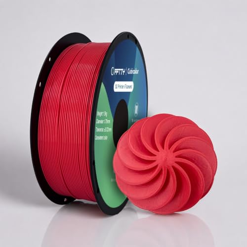 PLA 3D Printer Filament 1.75mm, Red, 1.5kg