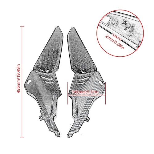 Carénage queue CB650R CBR650R 2019 couverture seat passager arrière moto CBR