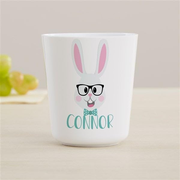 Personalization Universe Bow Tie Bunny Personalized Boys Cup, Easter Suprise Gift for Boys, Easter Basket Stuffers