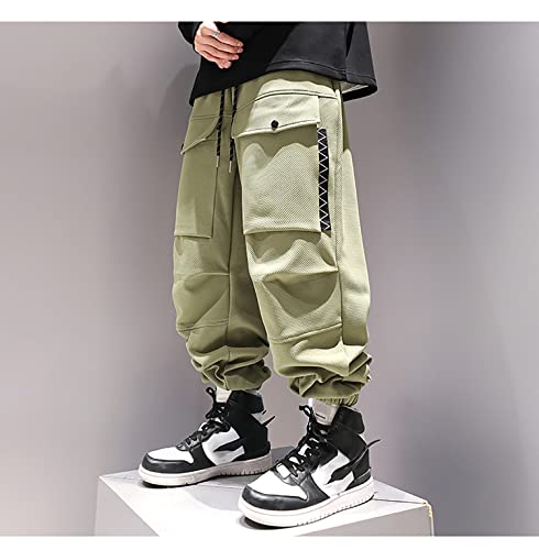 MOKEWEN Men's Streetwear Techwear Jogging Cargo Combat Tactic Ankle Pants4