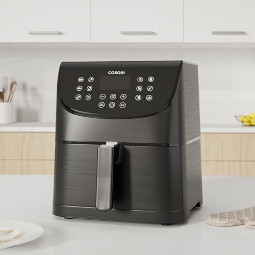 COSORI Air Fryer 5.5L Capacity,Oil Free, Energy and Time Saver with 11 Presets with 100 Recipes Cookbook, Non-Stick, Dishwasher Safe Basket,1700-Watt, CP158-AF, Black