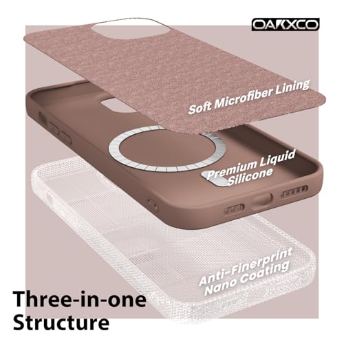 Coque magnétique iPhone 12 Pro en gel de caoutchouc marron