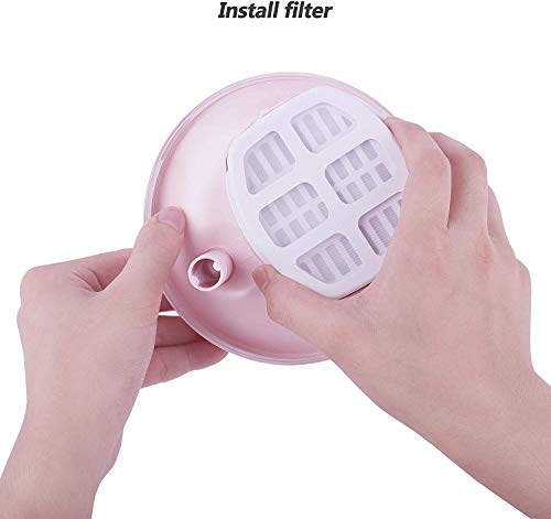 DOGNESS-1L-Pet-Water-Fountain-Healthy-and-Hygienic-Drinking-Fountain-Super-Quiet-Flower-Automatic-Electric-Water-Bowl-for-Dogs-Cats-Birds-1L-Pink Healthy and Hygienic Drinking Fountain